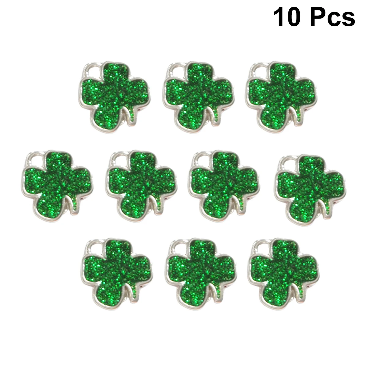 

10 Pcs Korean Version Four Leaf Pendant Shamrock Mini Jewelry Accessories