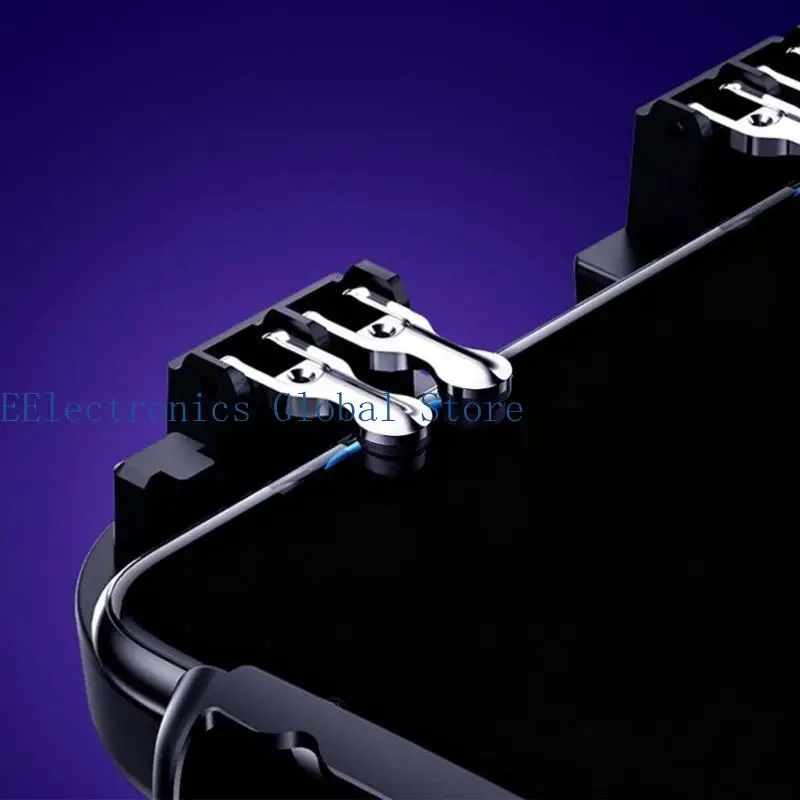 462B Mobile Game Controller Four-finger Connection Mobile Gaming Trigging For  gaming grip game view 4