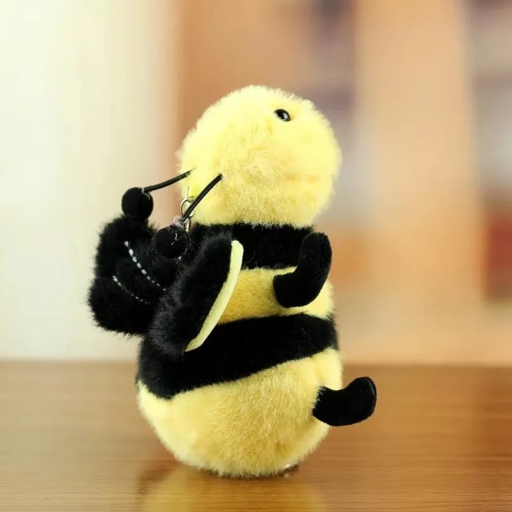 New Simulation Insect Pendant PP Cotton Cartoon Keychain Pendant Spider Bee Bag Decor Gift