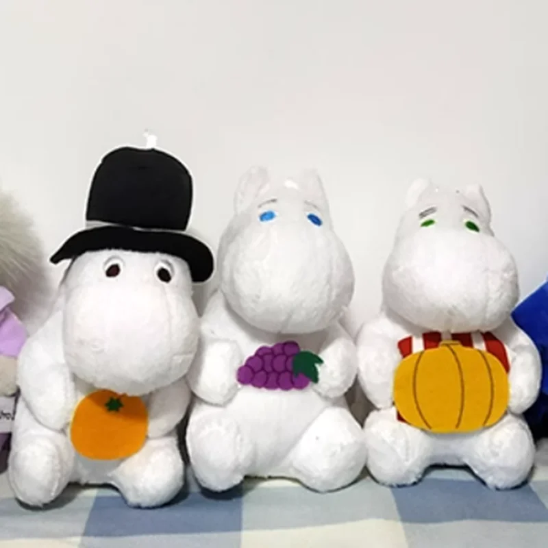 

New Anime Hippo Snorkmaiden MAMMA PAPPA Fruit Plush Key chain Small Pendant Kids Stuffed Toys For Children 12CM