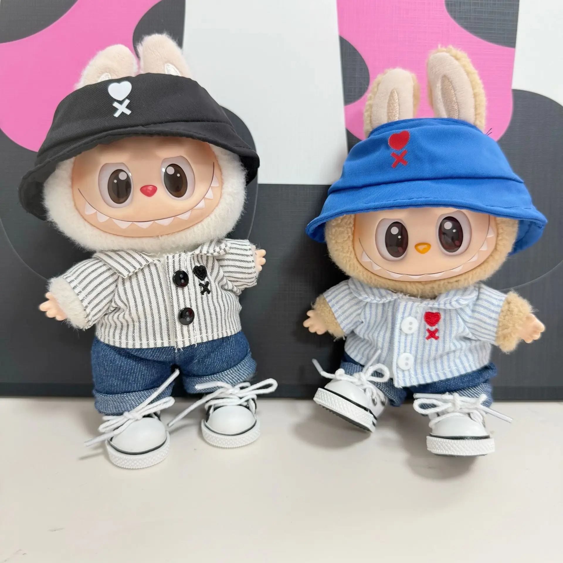 

(no doll)Doll Accessories for 17cm labubu Clothes Designer Suitable for V1 V2 V3 Labubu Idol Trendy DIY Doll Clothing Accessorie