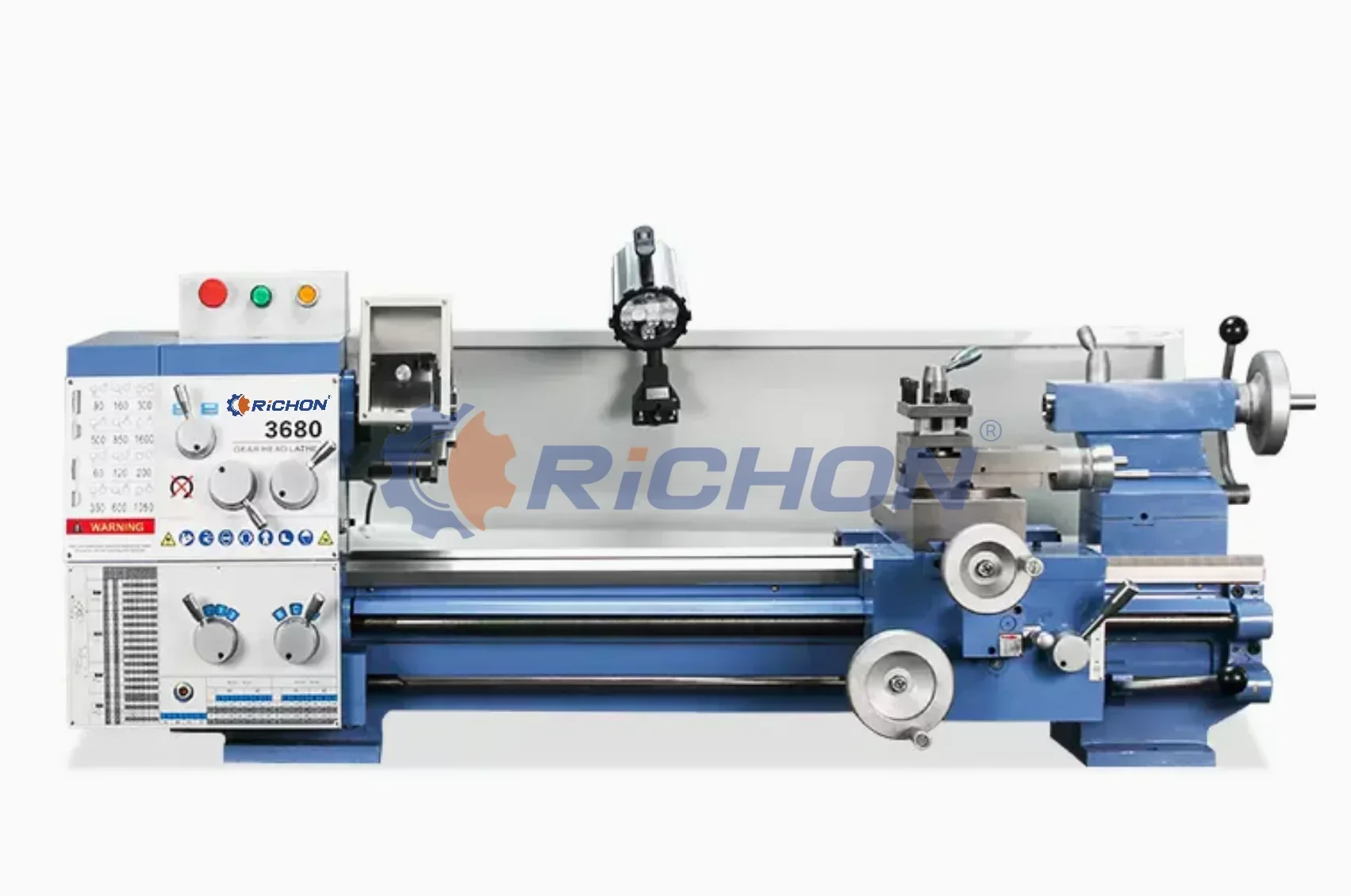 For 3680 Metal Turning Lathe manual lathes machine 1440 High Quality Gear Head Engine Bench lathe