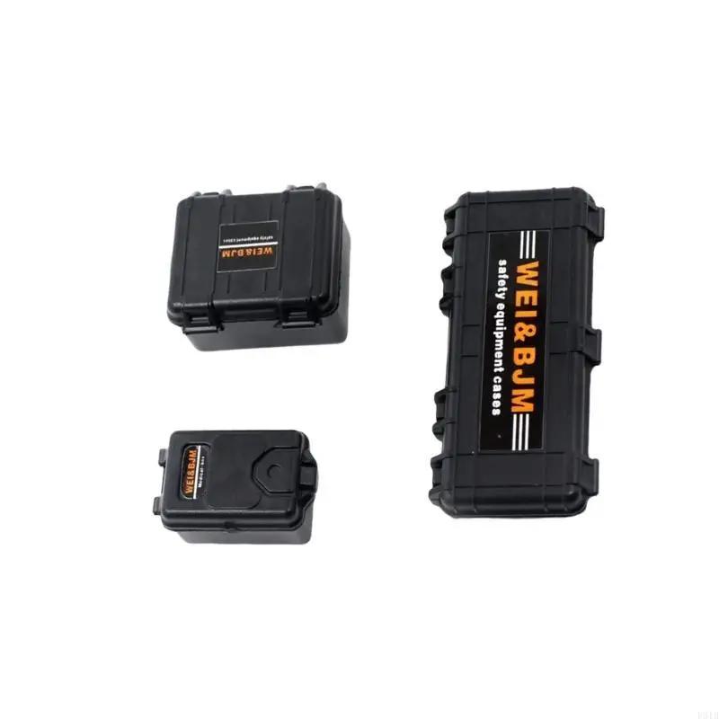 Boîtier boîte à outils Équipement d'équipement pour les pièces intérieures voiture camion SCX24 TRUNT MODÈLE MODÈLE