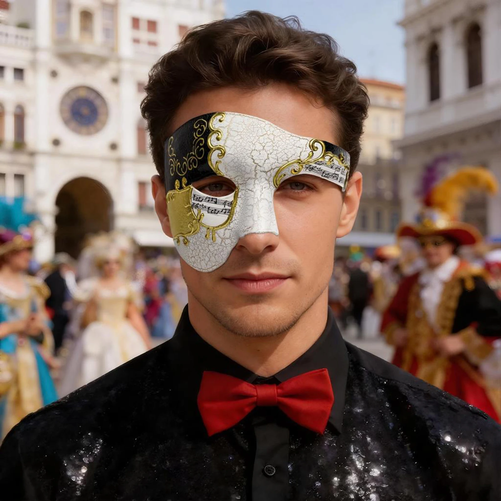 

Маски для маскарада в стиле венецианских масок, полумаски с распиской, подходят для костюмированных вечеринок, карнавалов и театральных представлений.