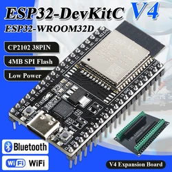 ESP32 Development Board with GPIO Expansion Board Kit ESP32-32D BT Wifi Module 38PIN CP2102 ESP32-DevKitC USB Type-C