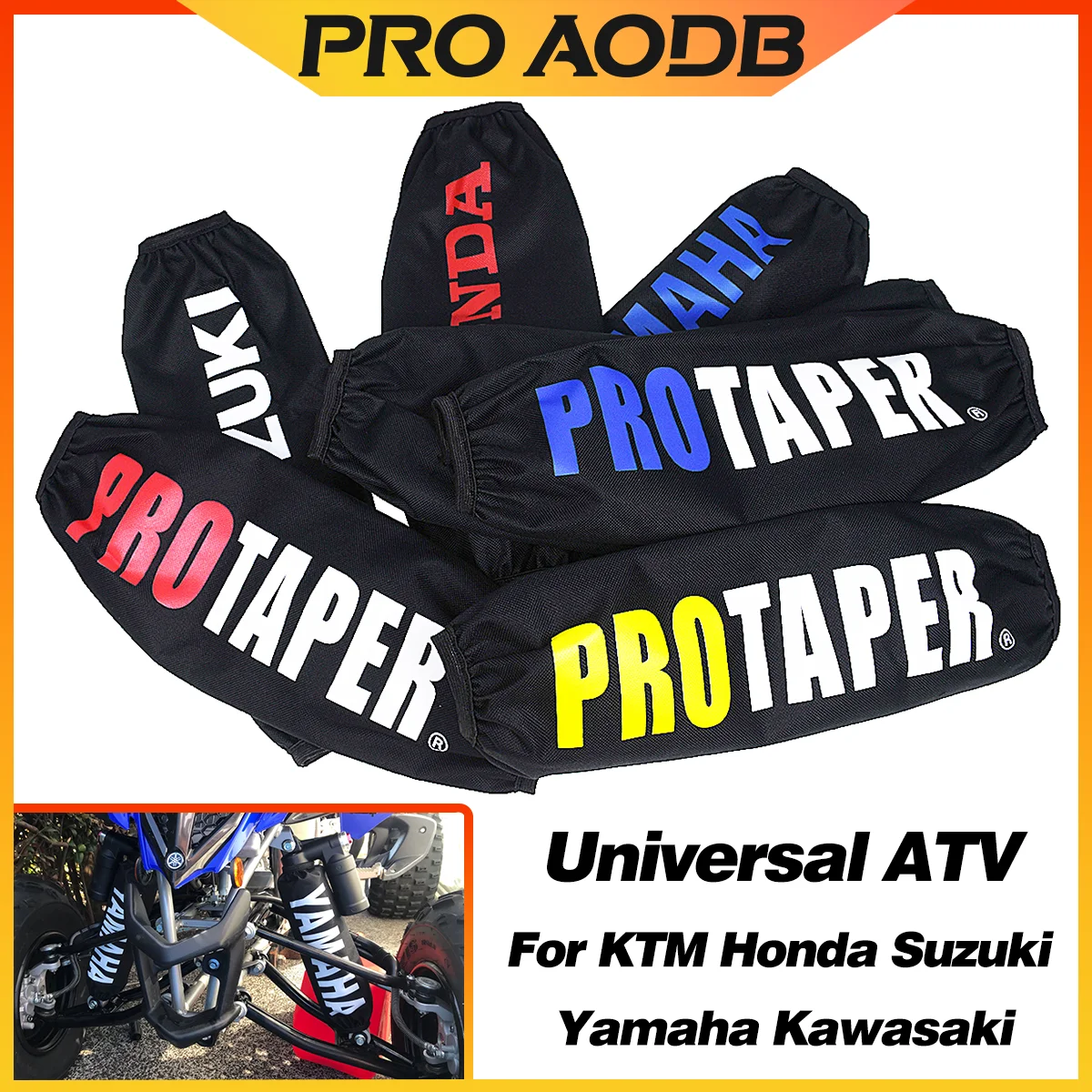 27cm 35cm Motorcycle Universal Rear Shock Absorber Suspension Protector Protection Cover For All Dirt Pit Bike ATV Quad Scooter