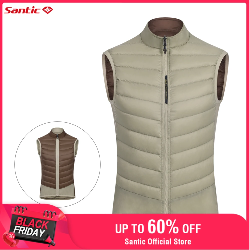 

Santic велосипедный жилет, теплый жилет для езды на дорожном велосипеде, легкий дышащий ветрозащитный велосипедный жилет