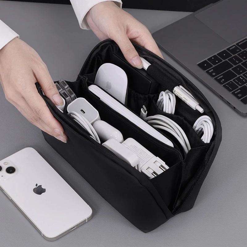 UTHAI Travel Portable Digital Storage Bag Data Cable Headphones USB Flash Drive Portable Hard Drive Power Bank Storage Bag