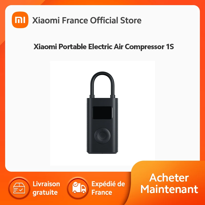 [Official] Xiaomi Portable Electric Air Compressor 1S| USB adapter charging, In-car charging, Power bank charging