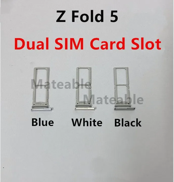 Fold5 SIM Card Slots For Samsung Galaxy Z Fold 5 5G F946 SIM Tray Adapters Socket Holder Replace Phone Housing Repair Parts