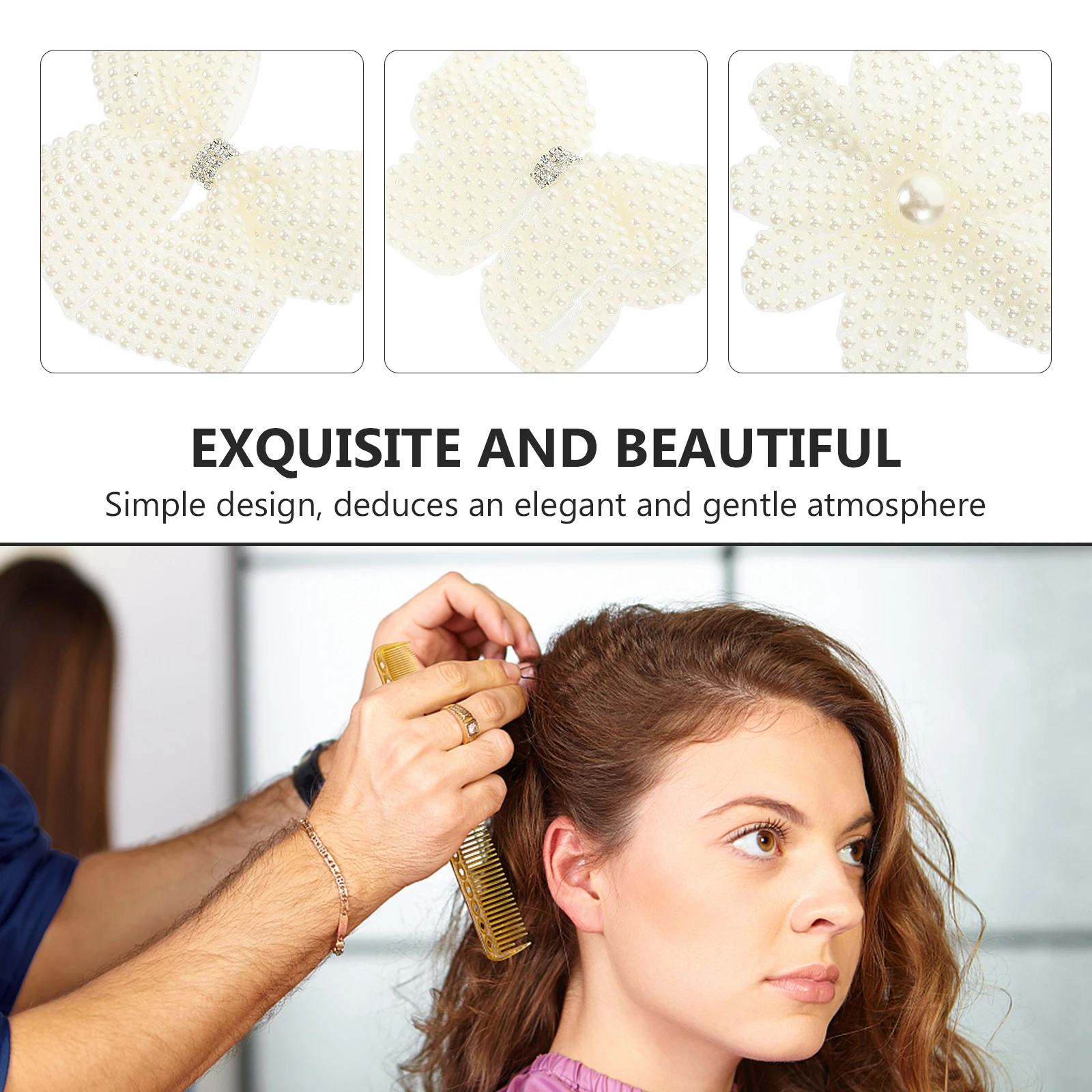 

4pcs Hairpin Barrette For Girl Clips Women Girls Durable Decorative Barrette Hairstyle Accessory Gift Hair naments