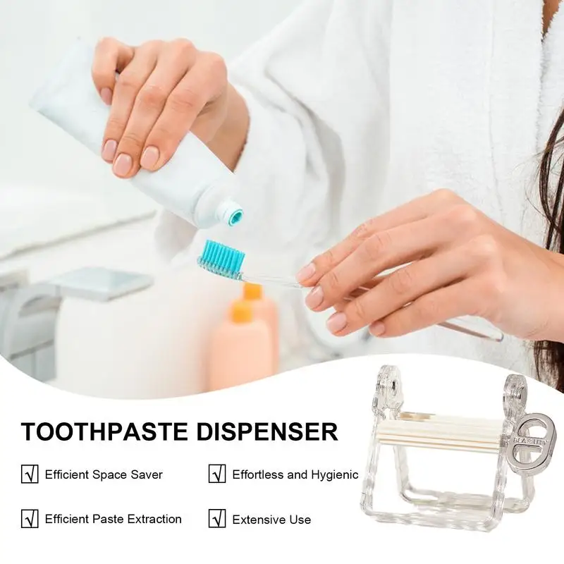 Dispensador de pasta de dientes multiusos, herramienta de exprimir, sin residuos, crema de manos, removedor de maquillaje