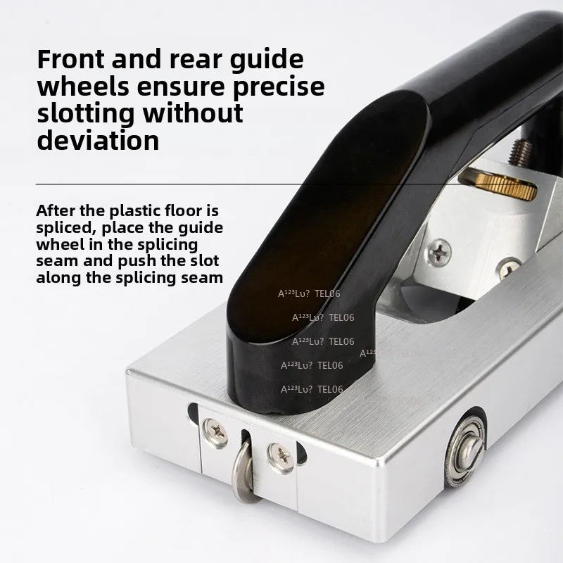 PVC Floor Grooving Tool Vinyl Cutter Guide Wheel Manual Slotting Knife for Welding Construction