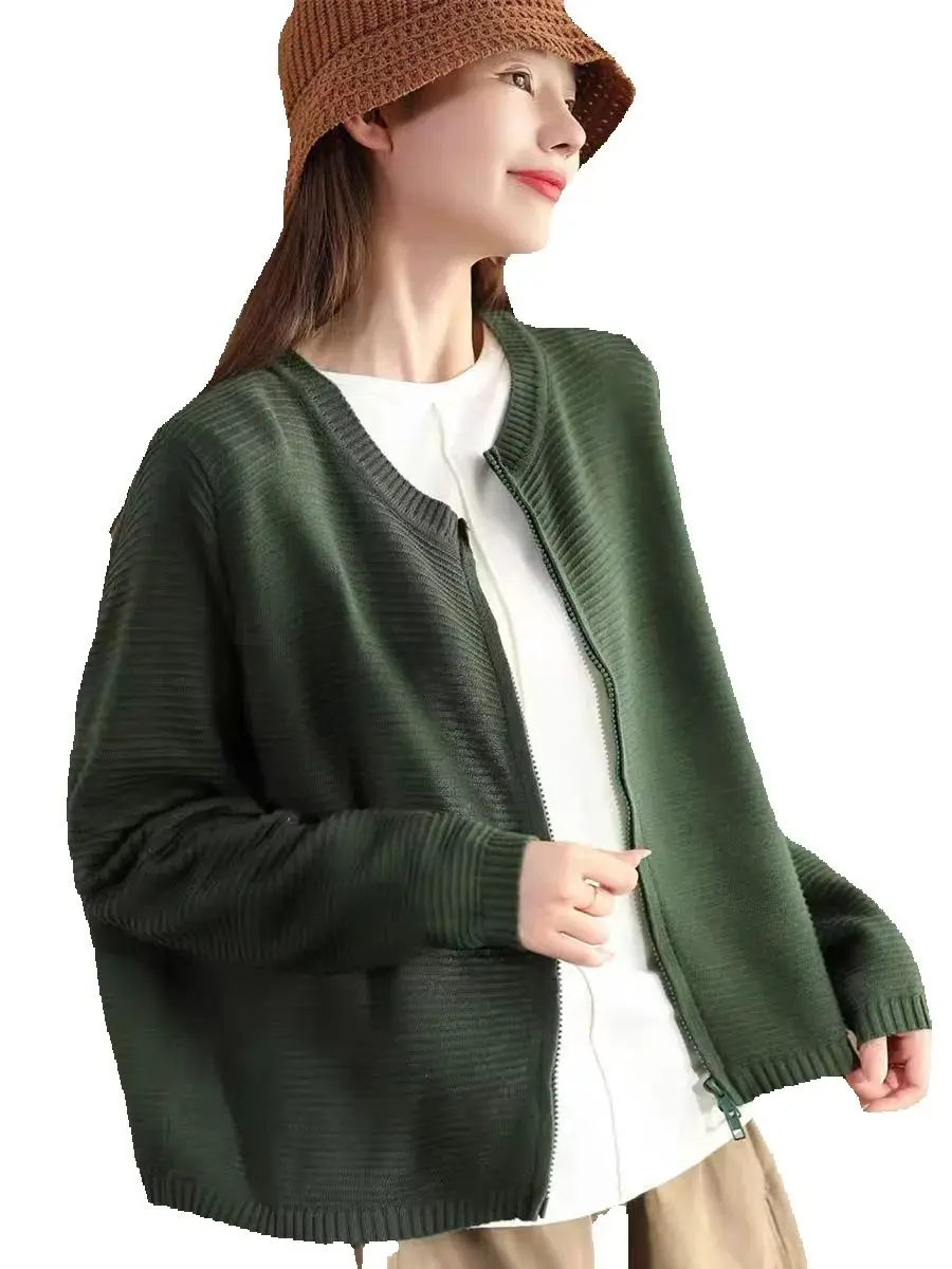 

Oversized Autumn Knitted Cardigan Women Casual Long Sleeve Knit Ladies Cardigans Jacket Coat Korean Style Woman Cardigan Sweater