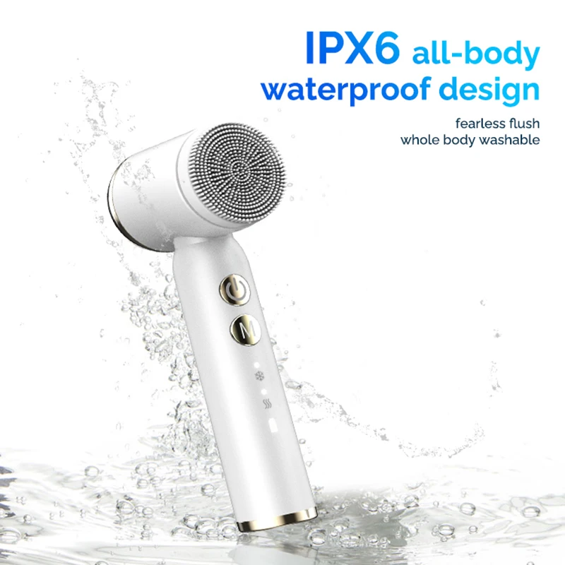 Daily Rechargeable Makeup Remover Massage Face Cleaning Brush Skin Spa Electric Facial Cleansing Spin Roller Sonic Massager