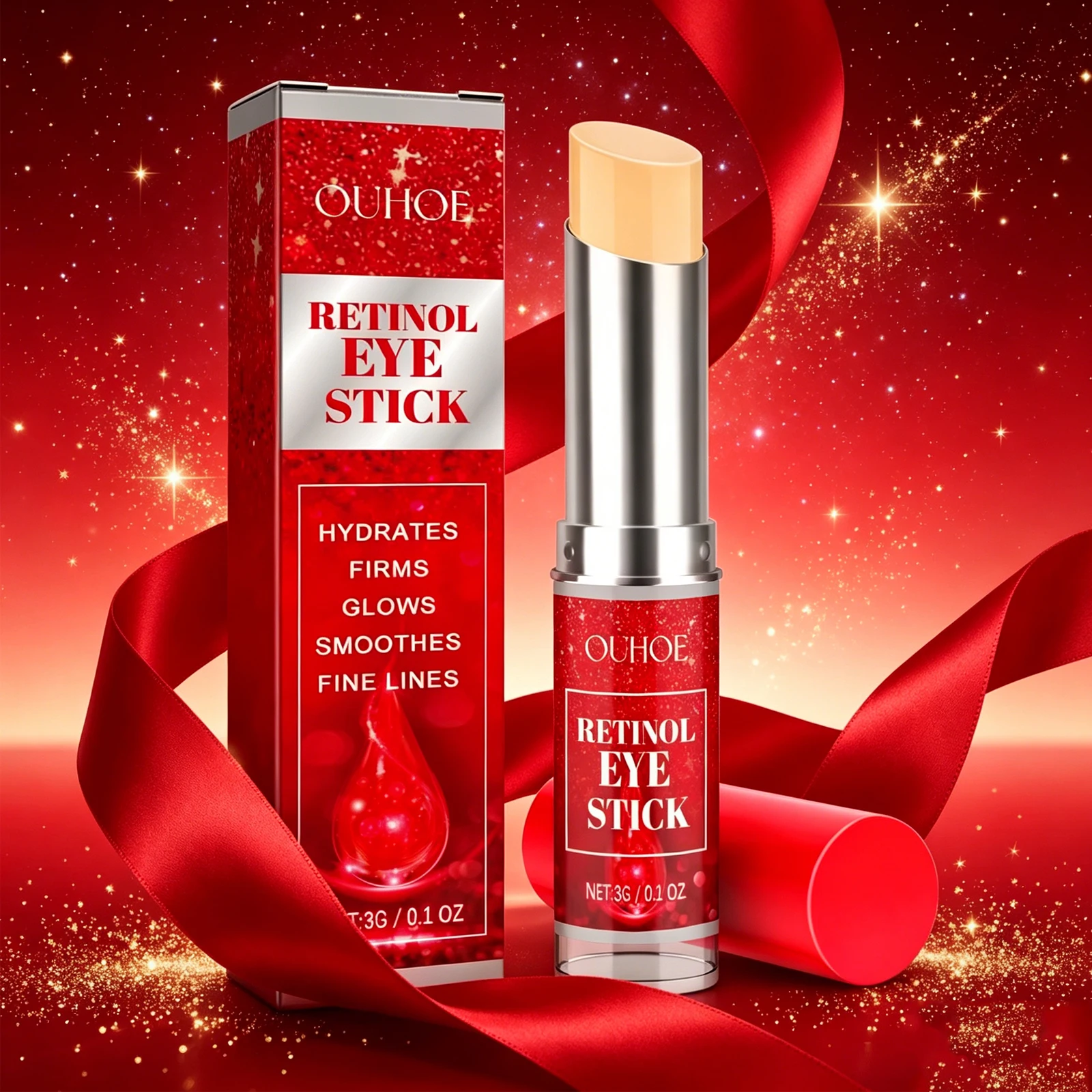 creme-para-olhos-ouhoe-3g-com-retinol-anti-rugas-firmador-redutor-de-linhas-finas-olheiras-Area-dos-olhos-e-iluminador