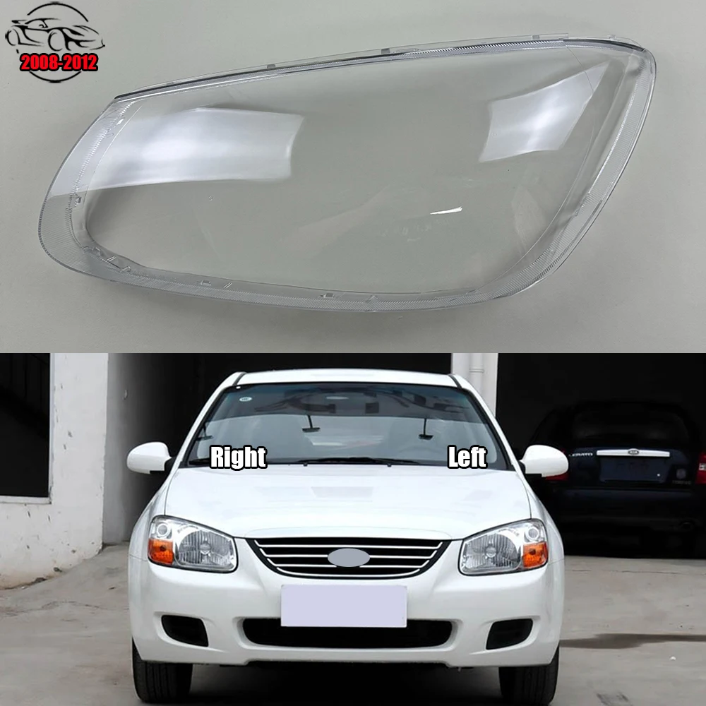 

For Kia Cerato 2008-2012 Front Headlight Cover Transparent Shade Lamp Headlamp Shell Plexiglass Replace Original Lampshade