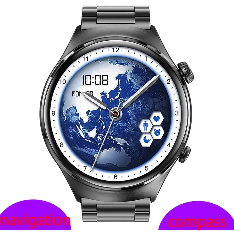 

2023 New Smart Watch Men With Navigation Bluetooth Call Heart Rate NFC Compass Smartwatch For Apple Samsung XIAOMI HUAWEI Phone