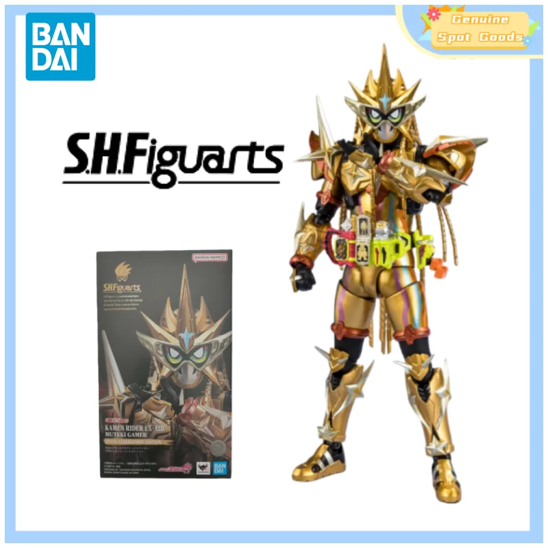 Оригинальные фигурки Bandai Shf KAMEN RIDER EX-AID MUTEKI GAMER HEISEI GENERATIONS EDITION, аниме-фигурки, модели игрушек, коллекционные подарки