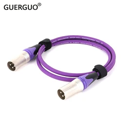 Color XLR Cable 3Pin Male to Male Audio Signal Line OFC Copper Dual Shielded for Mic Mixer Amplifier Stage Light Customization