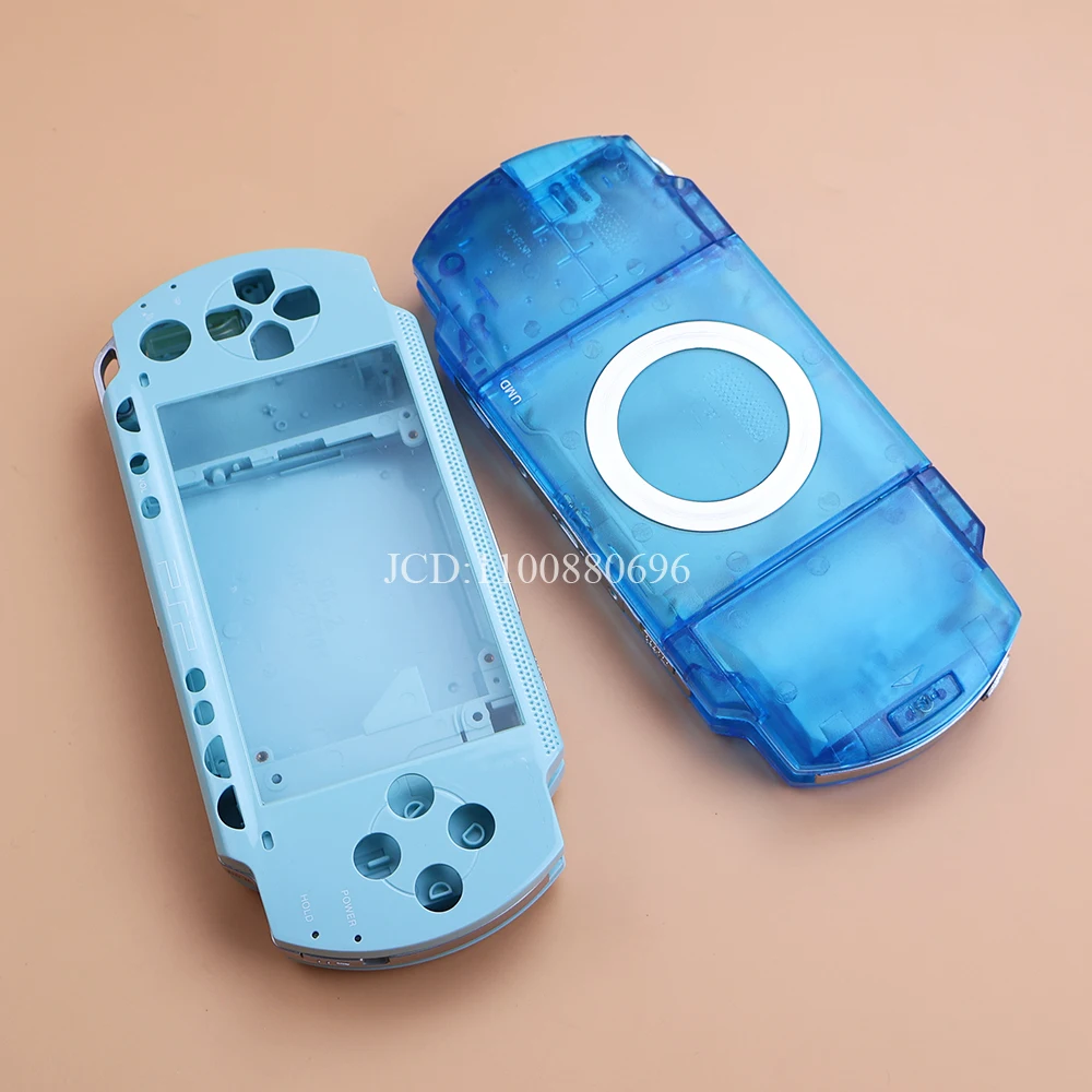 전체 하우징 케이스 커버, PSP1000 교체 플라스틱 쉘 키트, 버튼 세트 포함, PSP 1000 교체 수리 부품