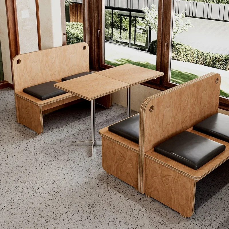 Modern Coffee Shop Sofa Modern Design Dessert Shop Book Bar Rest Area Negotiation Reception Table Chair Set Office Furniture FYO