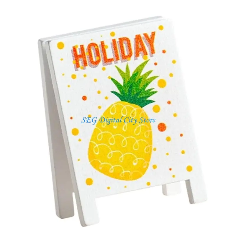 U75B Wooden Photo Display Stand For Note Memo Small Photos Name Cards Organization
