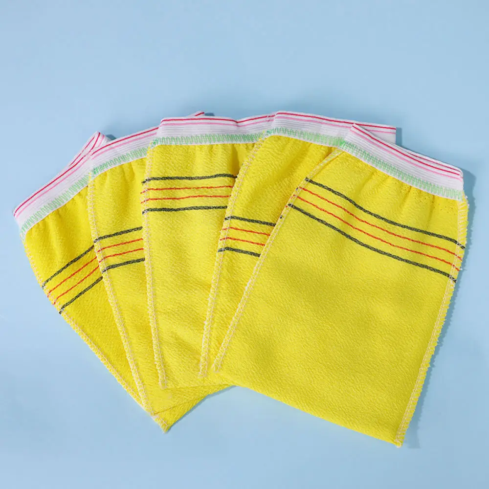 Coarse Fine Sand Bathing Glove Disposable Exfoliating Scrub Mitt Soft Cotton Washcloth Body Skin Cleaning Spa Tool Kit