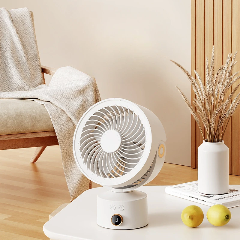 

Air Circulation Fan USB High Wind Household Electric Fan Rechargeable Student Dormitory Shake Your Head Desktop Table Fan