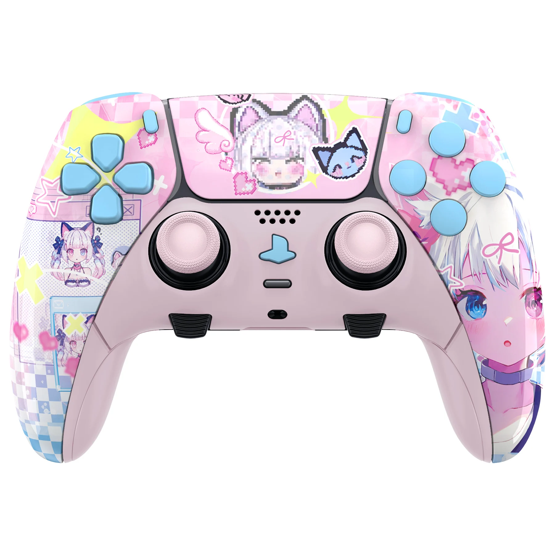 Anime Theme Anime Controller Shell Button Replacement Custom Design Compatible with DSE DS5 XSX Gamepad
