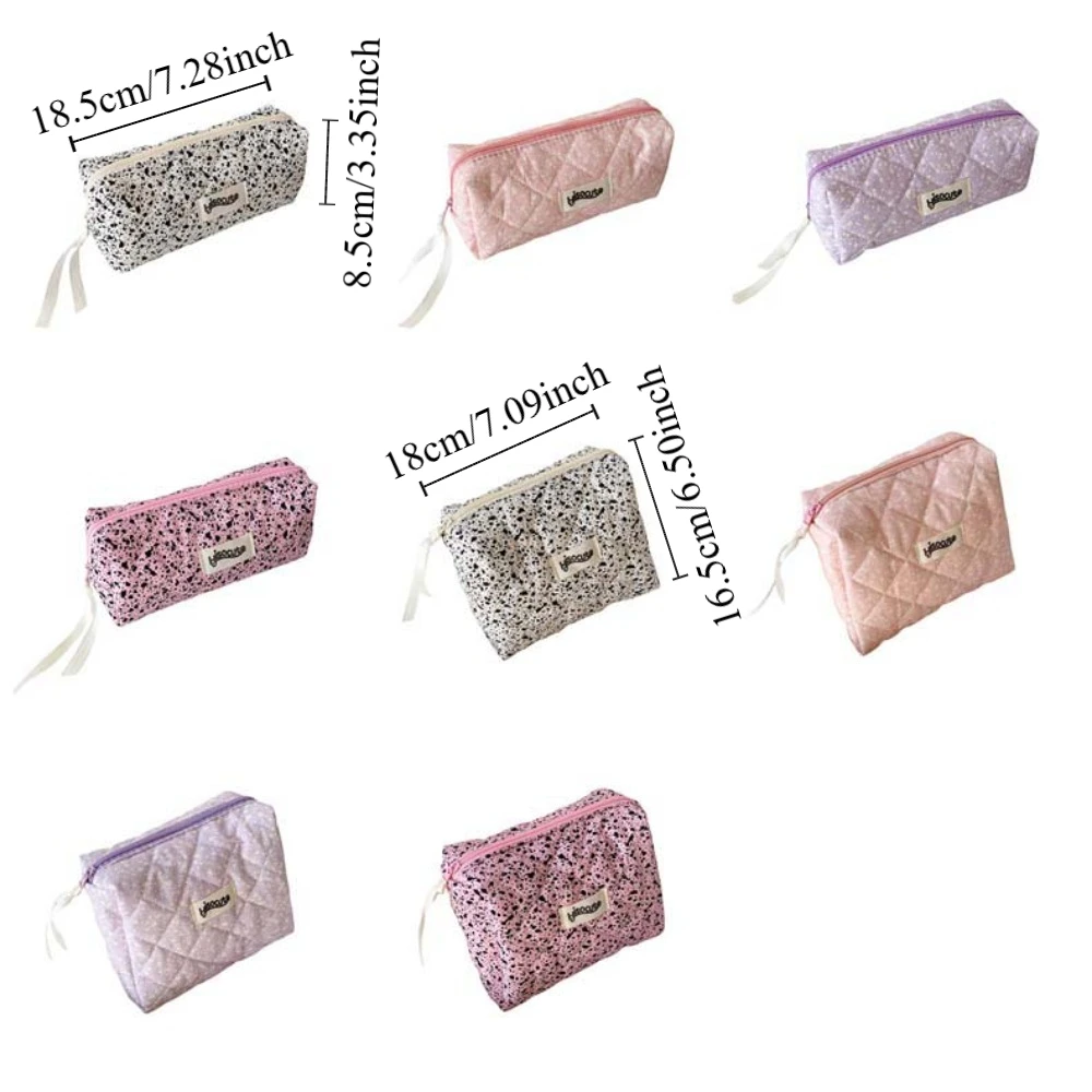 Cotton Stationery Bag Large Capacity Desktop Storage Cosmetic Bag Jewelry Storage Multifunctional Pencil Pouch Stationery Holder