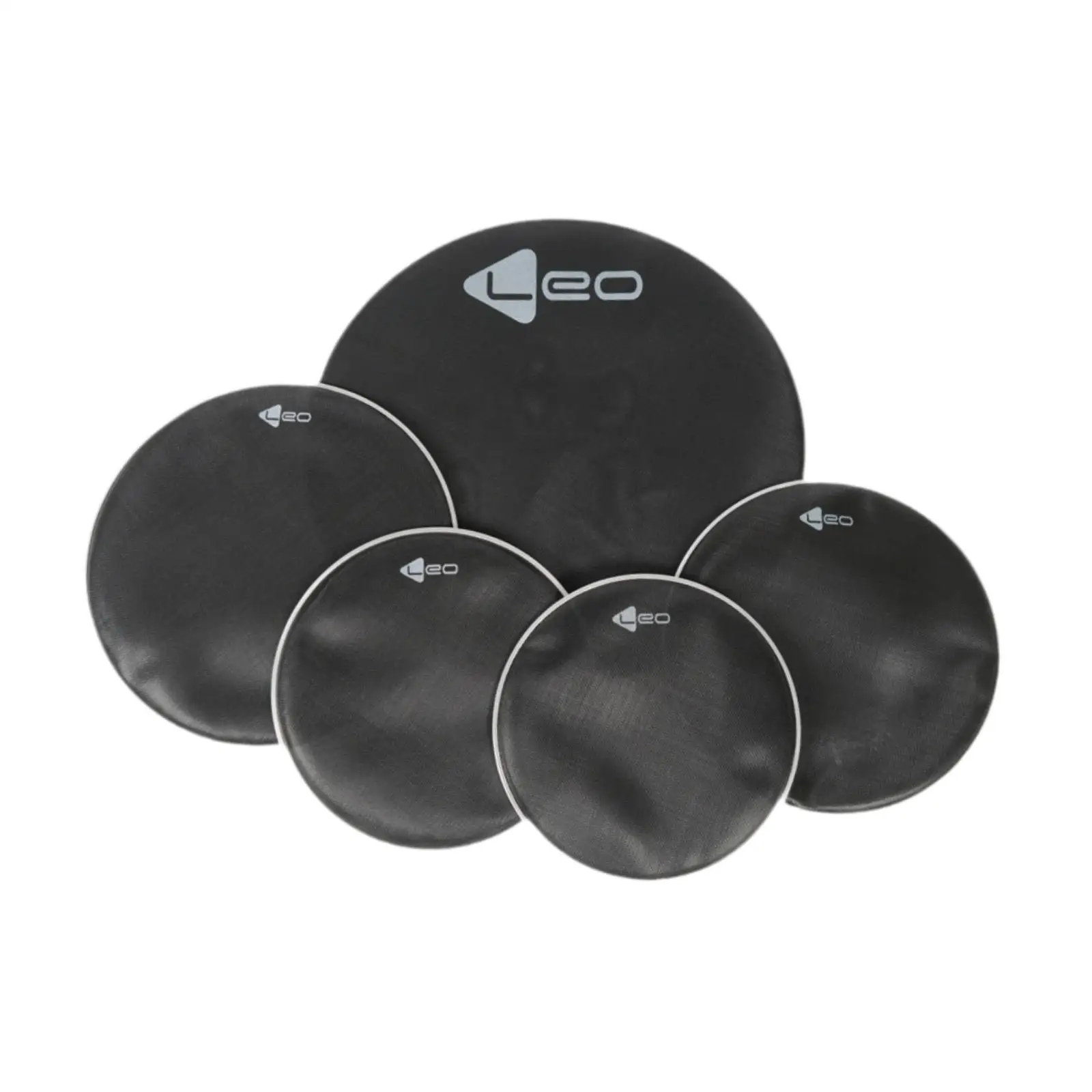 

5 Pieces Drum Mute Pads Set Pads Silently Practice Pads for Drums Tone Control