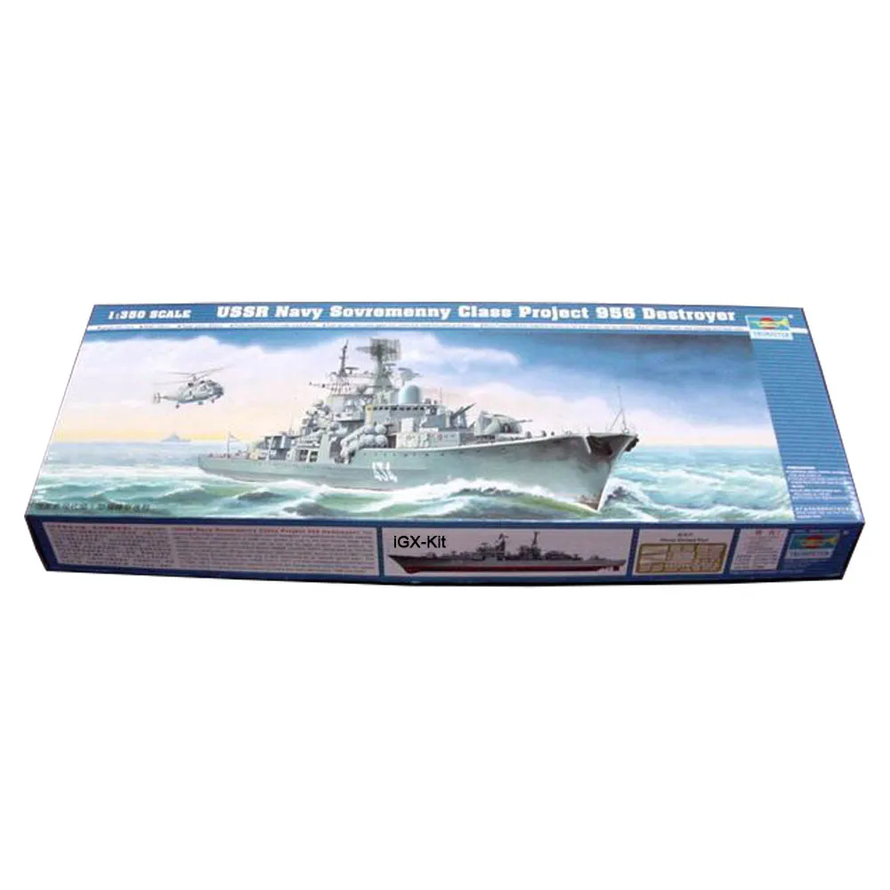 

Trumpeter 04514 1/350 Scale USSR Sovremenny 956 Destroyer Handmade Bobby Toy Ship Military Assembly Plastic Model Building Kit