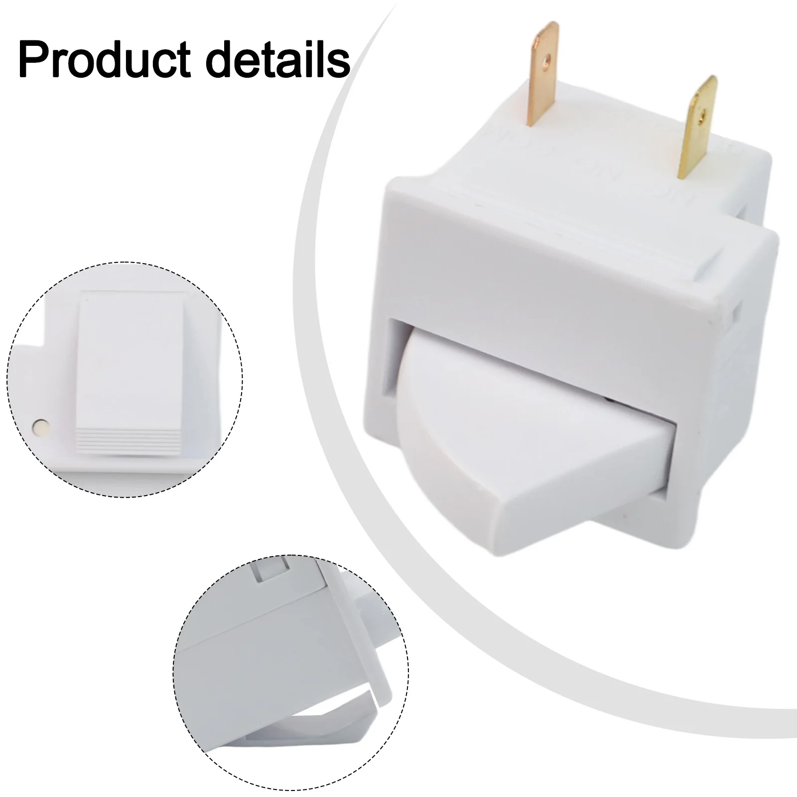 Kühlschrank-Zubehör, Teil-Taste, Kühlschrank-Lichtschalter, effiziente Lichtaktivierung, lange Betriebszeit, Haushaltsgerät