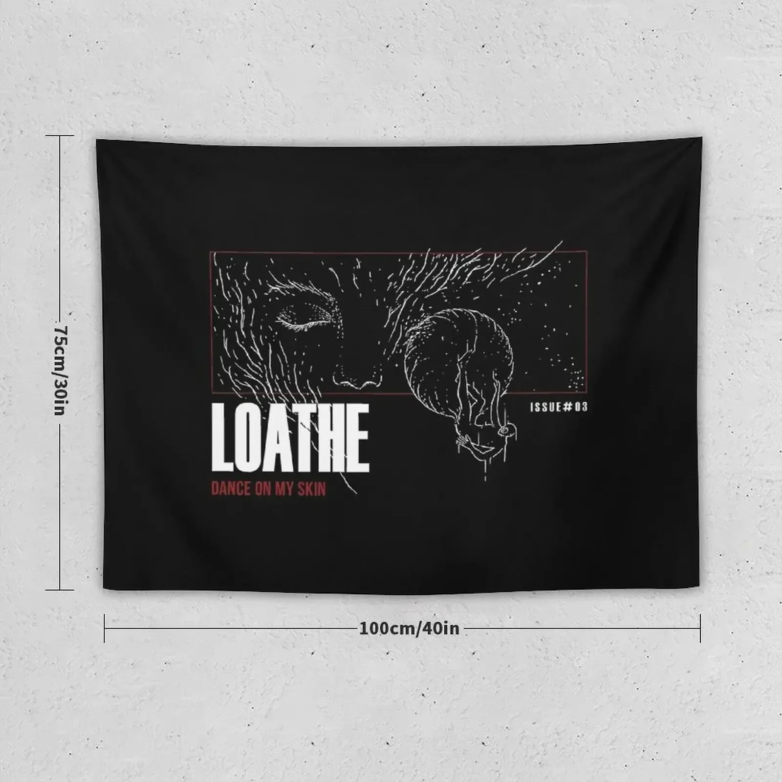 Loathe Dance on my skin album art Tapestry Outdoor Decor Decoration For Bedroom Kawaii Room Decor Tapestry