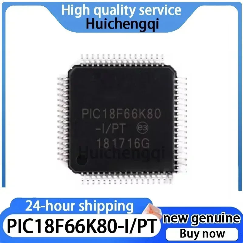 1PCS PIC18F66K80-I/PT QFP64 8-bit Microcontroller MCU Chip