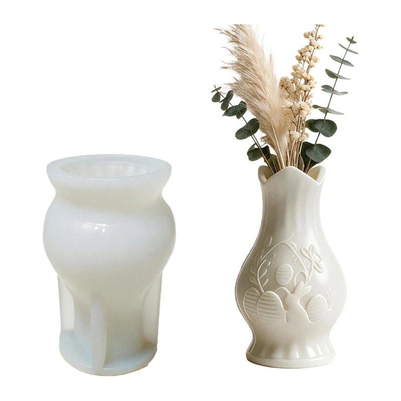 31BB Silicone Vase Mold for Resin or Plaster DIY Display Casting Use