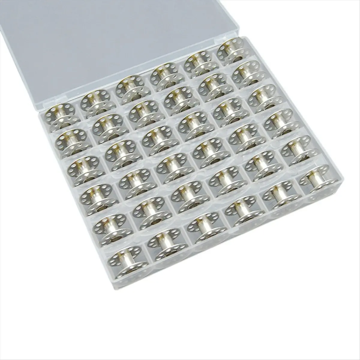 *CCNIM 36 Pcs Metal Bobbins for Sewing Machine with Storage Box