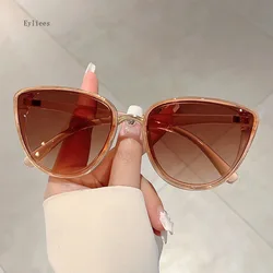 Luxury Brand Designer Vintage Sexy Ladies Cat Eye occhiali da sole donna per uomo occhiali da sole Trendy Punk Popular Mirror Pink Shades