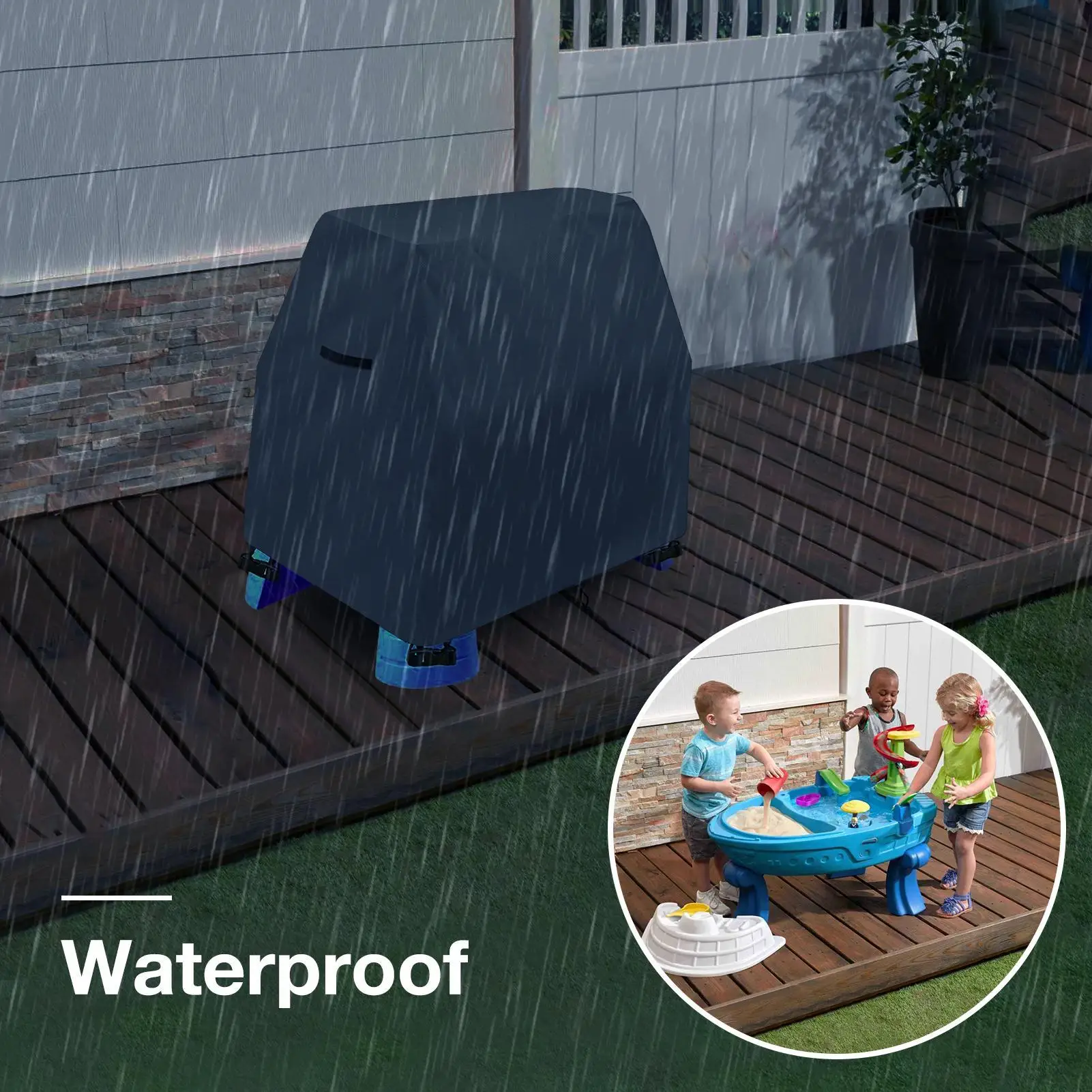 

Чехол для водного стола Step2Splash, пруд, дождевой душ, чехол для игрового стола, водонепроницаемый чехол для игрового стола с водой, солнцезащитный чехол для игрового стола