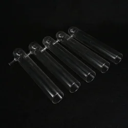 5PCS 30x200mm Glass Test Filter Tube with Vacuum Bottom Side Arm Lab Experiment