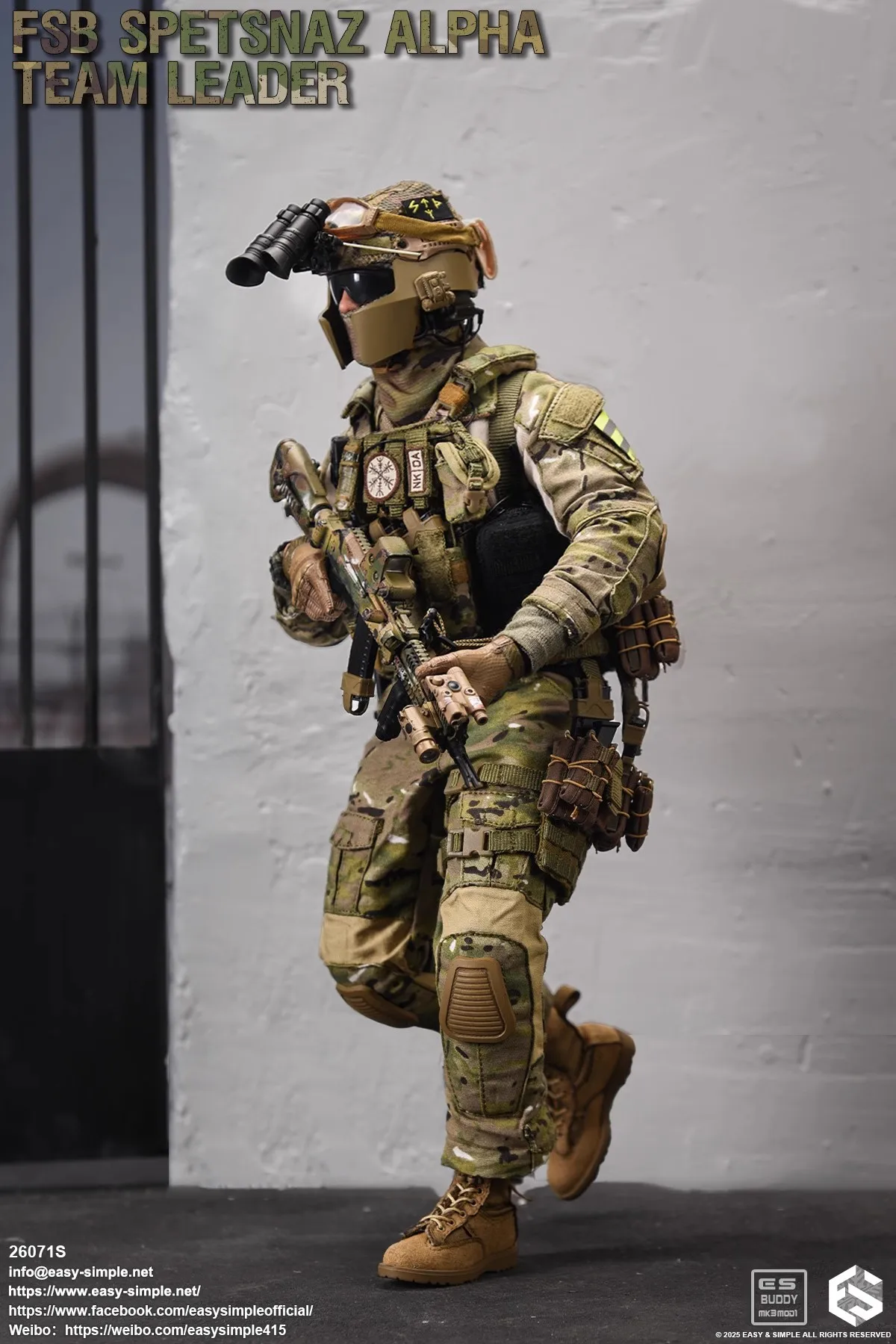 

Esay&Simple 26071S 1/6 Soldier Russian FSB Alpha Force Full Set 12'' Action Figure Model Toy In Stock