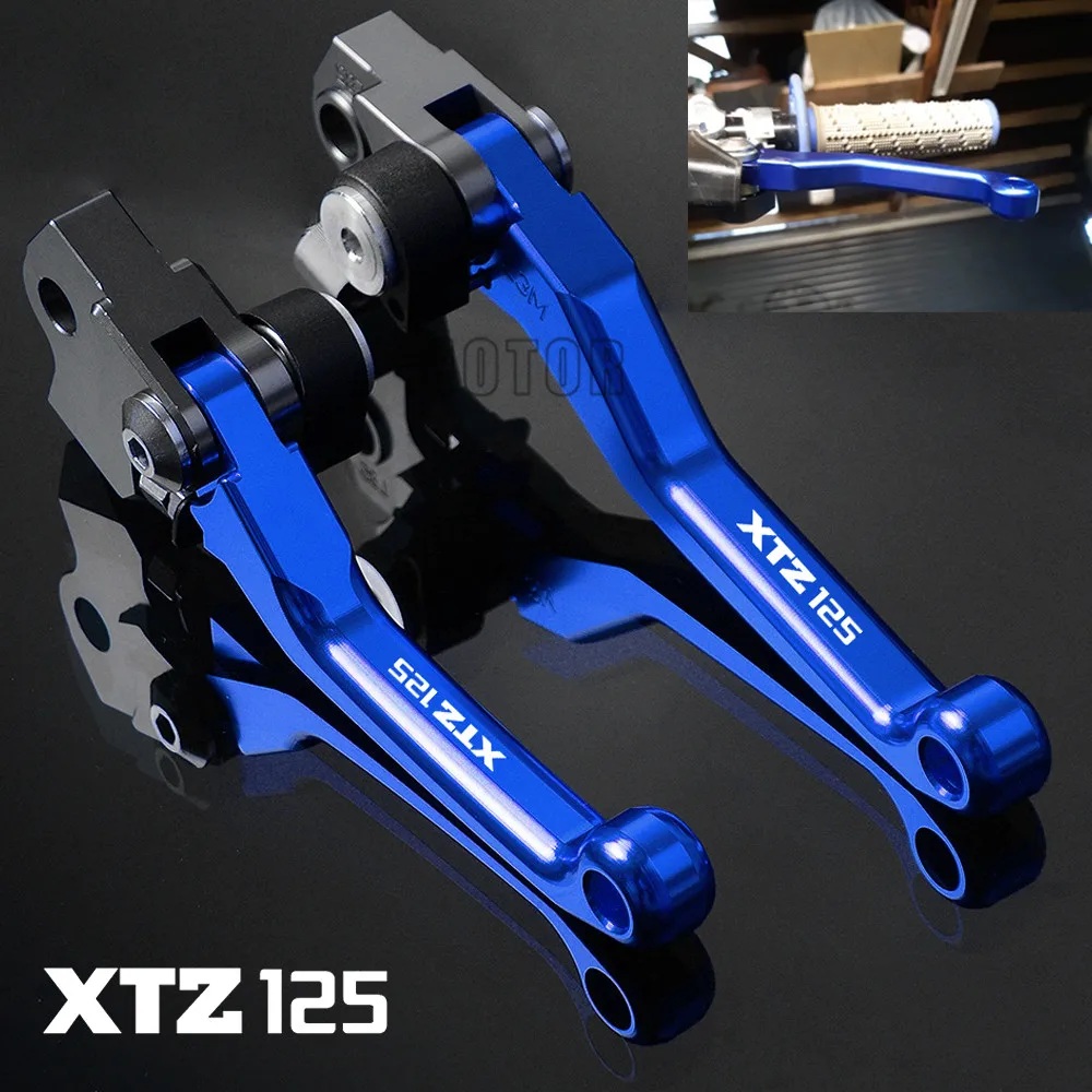 For Yamaha XTZ125 XTZ 125 2003-2012 2004 2005 2006 2007 2008 2009 2010 CNC Motorcycle Dirt Pit Bike Pivot Brake Clutch Levers