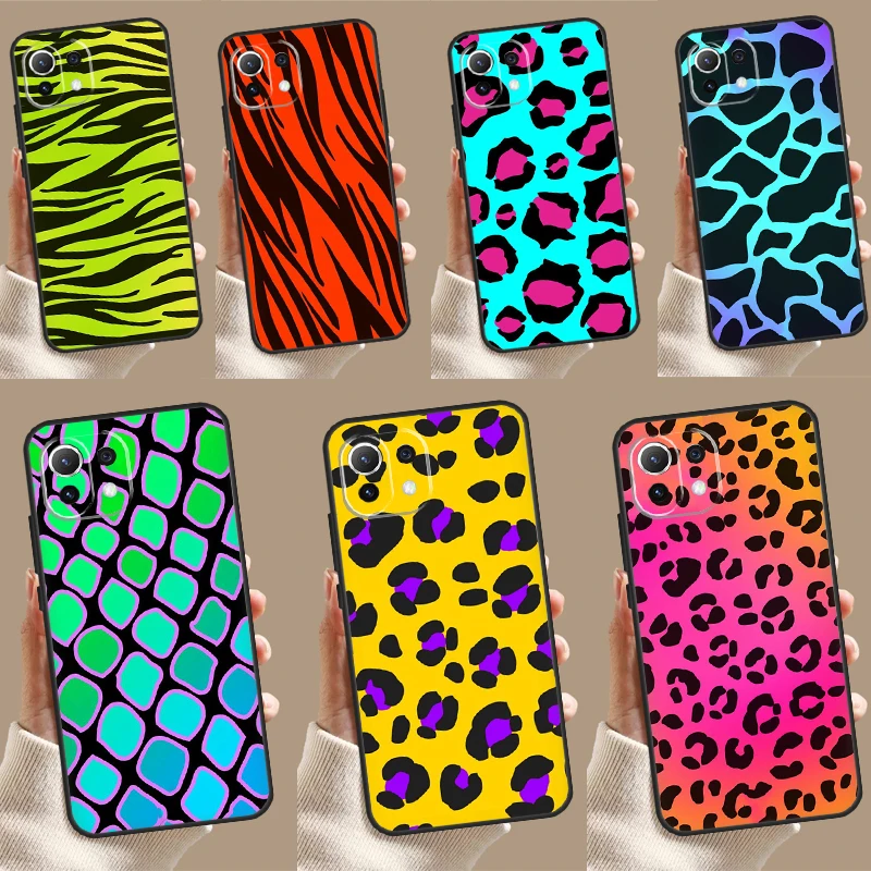 Cyan Giraffe Leopard Zebra MAD Case For POCO F6 X6 X5 X3 Pro M6 M5s F3 F5 Xiaomi 14 13 Ultra 12 Lite 11T 12T 13T Pro Cover