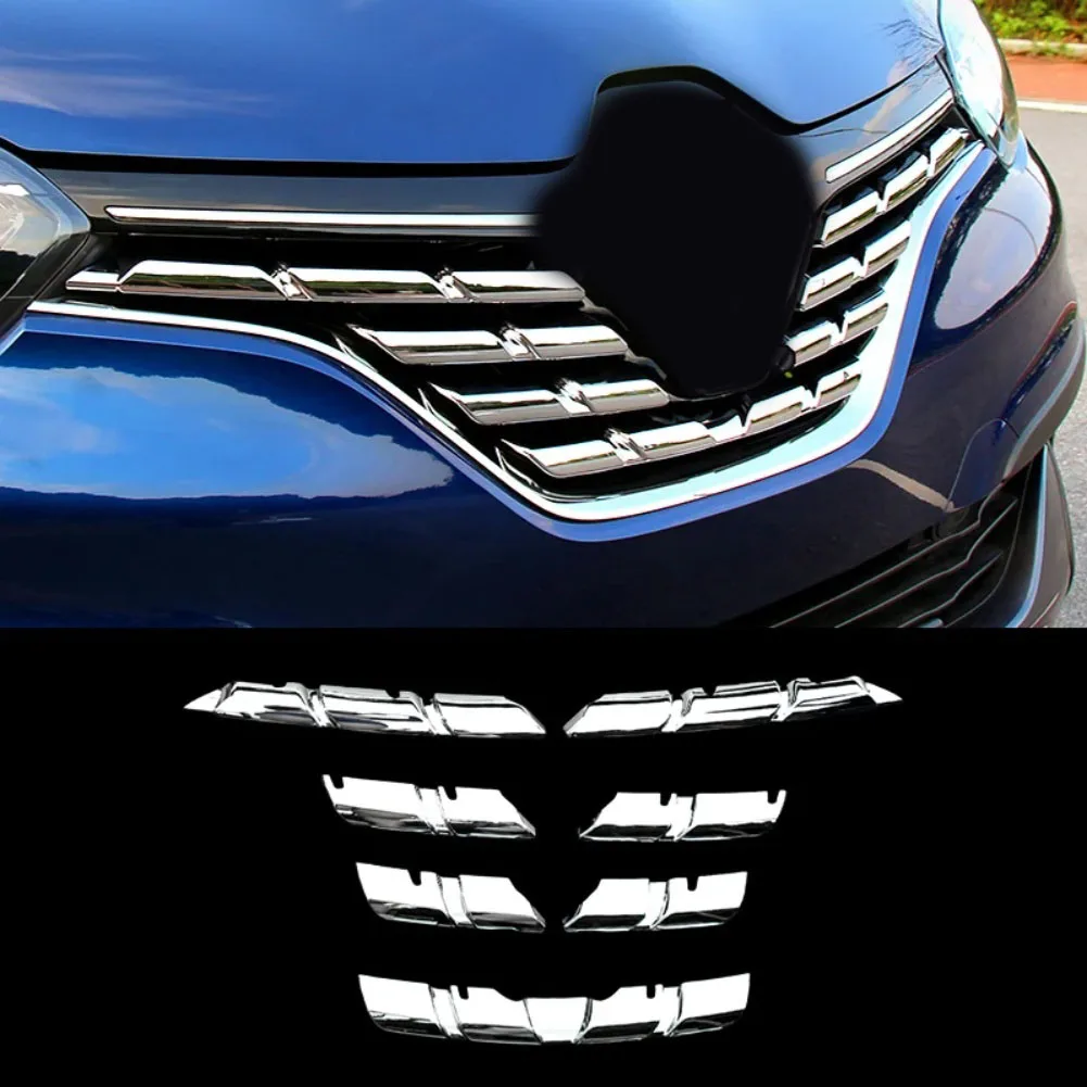 ABS Intake Grille Protection Cover Trim for Renault For Kadjar 2016-2018 Reliable Fit and Weather Resistant Material