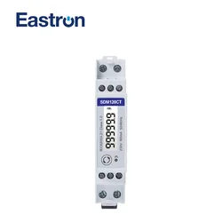 SDM120CT-MV, 0.1V input, 1 phase 2 wire, 230V, RS485 Modbus, kwh,kvarh,U,I,P,Q,PF,Hz,dmd, DIN rail energy meterCE-A ,MID