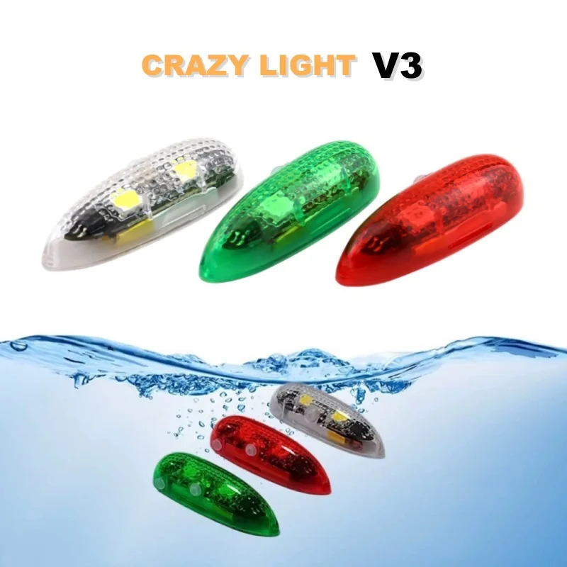 CRAZY LIGHT V3 Waterproof Wireless Navigation Light 3 modes LED For RC Model Aircraft Multiaxle Fixed-wing Night Flight Light