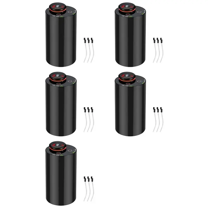 B89B-5X Waterless Diffuser For Essential Oil Nebulizer With 3 Mist Modes, 4 Timers, 7-Color LED - Aromatherapy Diffuser