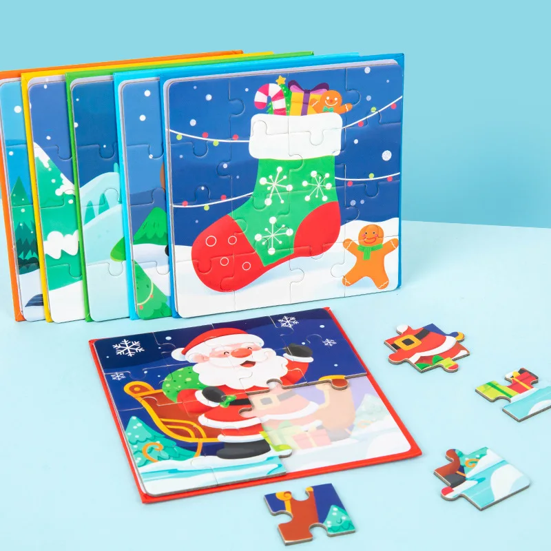 마그네틱 크리스마스 퍼즐 게임 조기 학습 교육