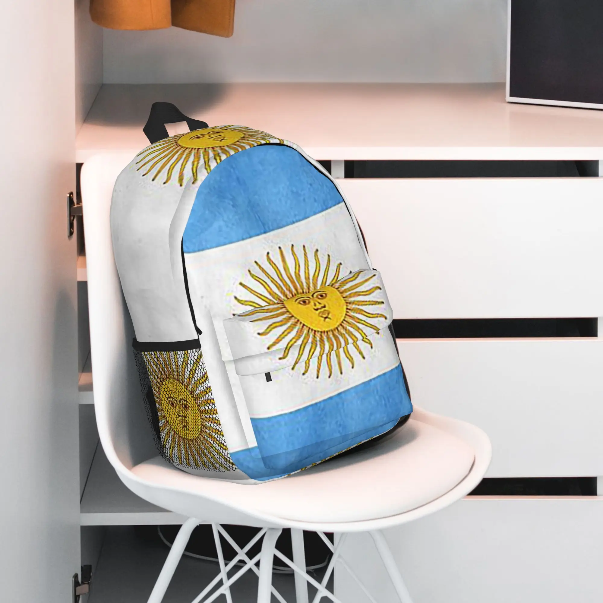 Argentina  Argentinian Flag  National Flag of Argentina Backpack Hot Sale Daypack BookBag Shoulder Bags for Men Women School Bag